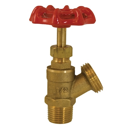 Jones Stephens 1/2in. MIP x 3/4in. MHT Brass Boiler Drain Valve B67320
